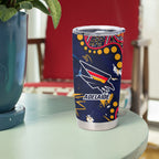 Personalized Adelaide Tumbler Cup Aboriginal Pattern with Graffiti Style