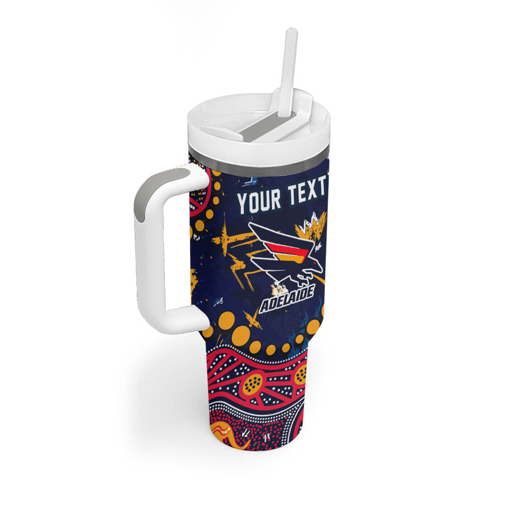 Personalized Adelaide Tumbler With Handle Aboriginal Pattern with Graffiti Style