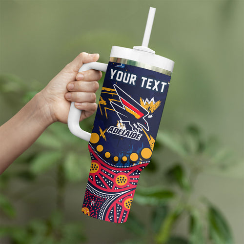 Personalized Adelaide Tumbler With Handle Aboriginal Pattern with Graffiti Style