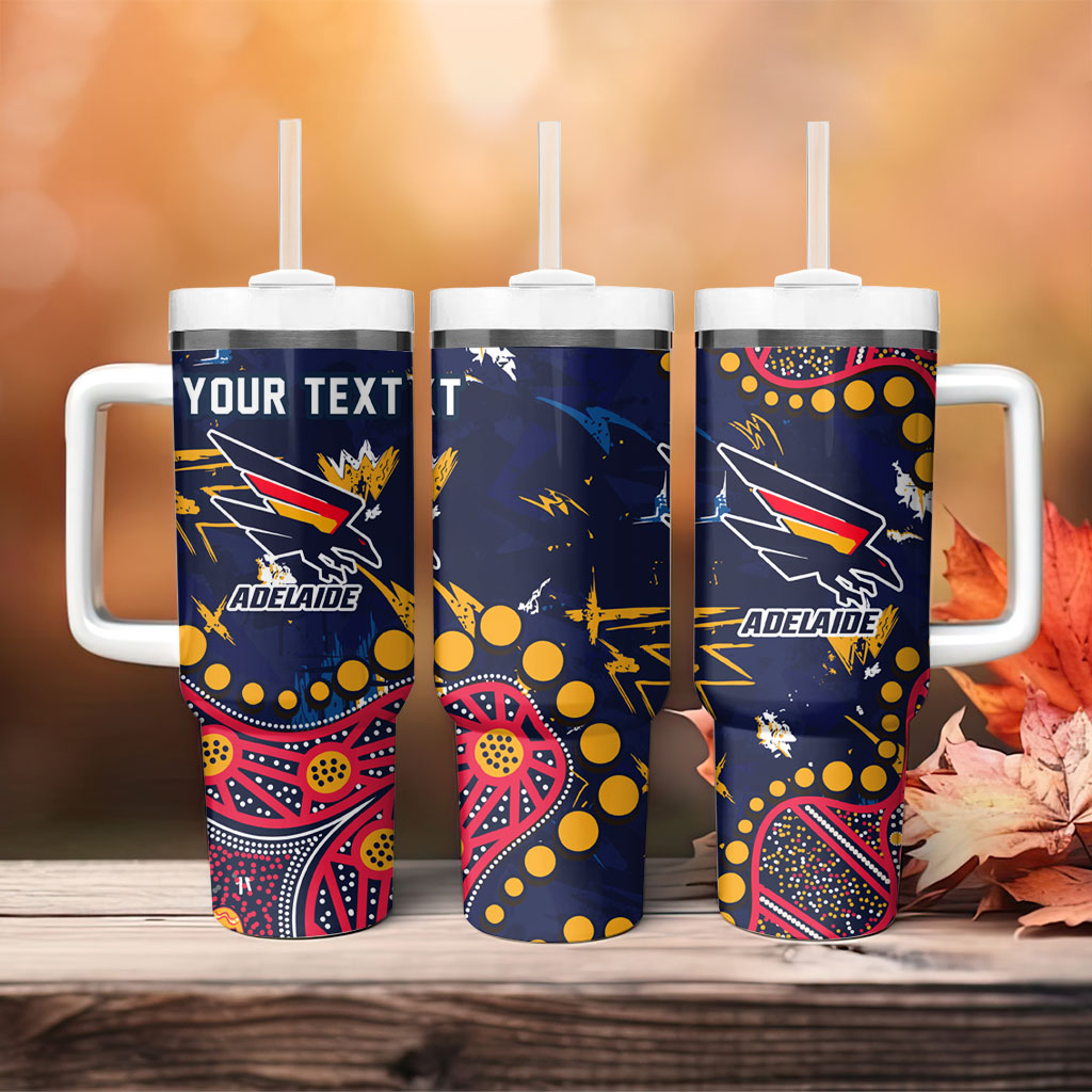 Personalized Adelaide Tumbler With Handle Aboriginal Pattern with Graffiti Style