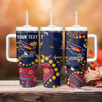 Personalized Adelaide Tumbler With Handle Aboriginal Pattern with Graffiti Style