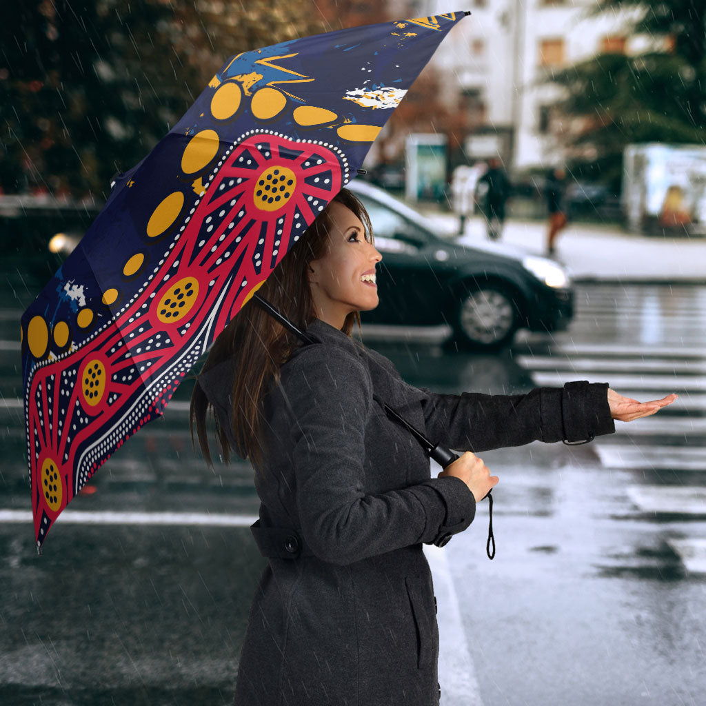 Personalized Adelaide Umbrella Aboriginal Pattern with Graffiti Style