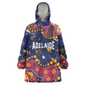 Personalized Adelaide Wearable Blanket Hoodie Aboriginal Pattern with Graffiti Style