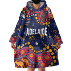 Personalized Adelaide Wearable Blanket Hoodie Aboriginal Pattern with Graffiti Style