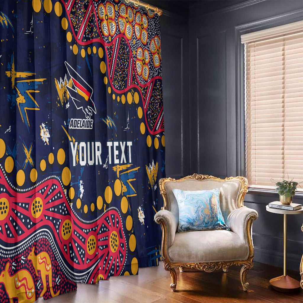 Personalized Adelaide Window Curtain Aboriginal Pattern with Graffiti Style