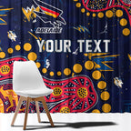 Personalized Adelaide Window Curtain Aboriginal Pattern with Graffiti Style