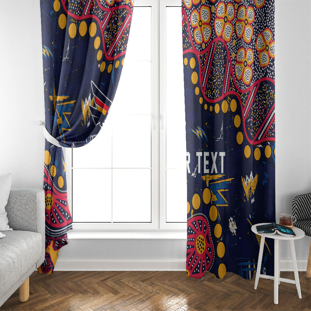 Personalized Adelaide Window Curtain Aboriginal Pattern with Graffiti Style