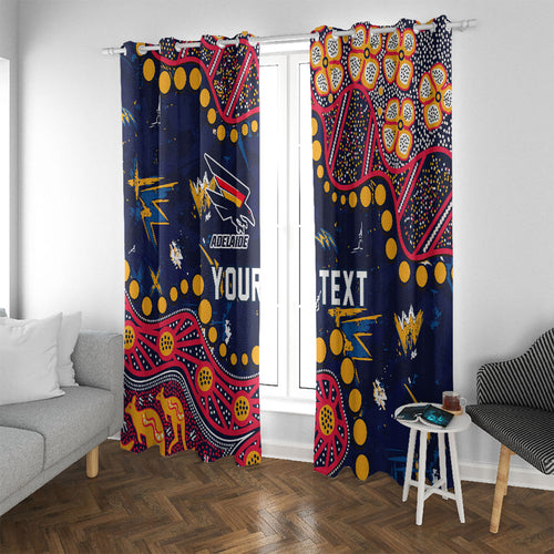 Personalized Adelaide Window Curtain Aboriginal Pattern with Graffiti Style