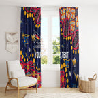 Personalized Adelaide Window Curtain Aboriginal Pattern with Graffiti Style