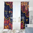 Personalized Adelaide Window Curtain Aboriginal Pattern with Graffiti Style