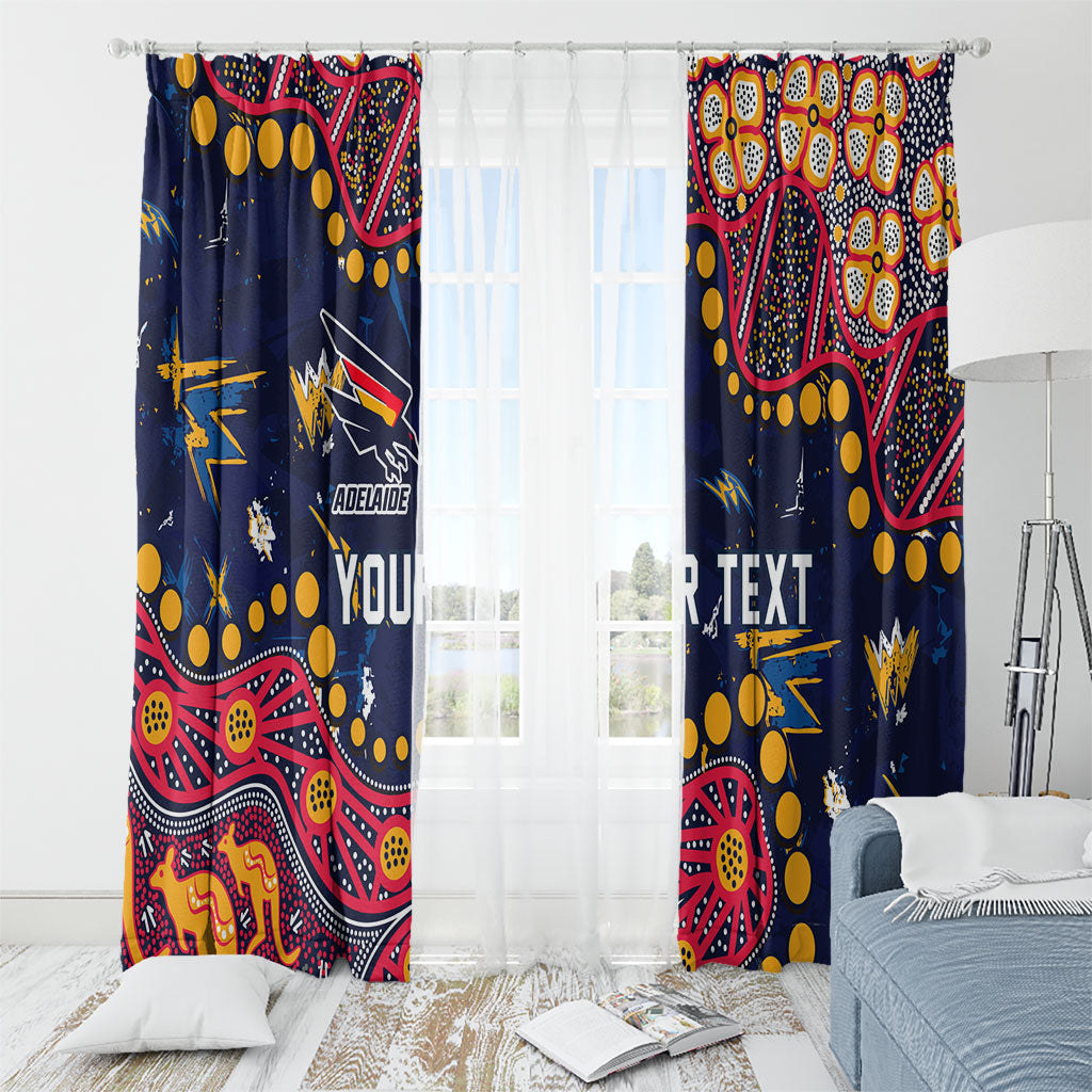 Personalized Adelaide Window Curtain Aboriginal Pattern with Graffiti Style