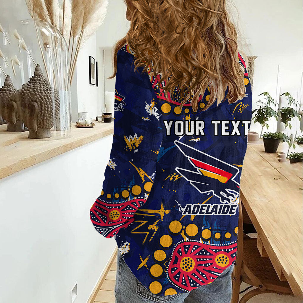 Personalized Adelaide Women Casual Shirt Aboriginal Pattern with Graffiti Style