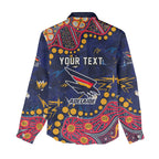 Personalized Adelaide Women Casual Shirt Aboriginal Pattern with Graffiti Style