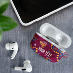 Personalized Brisbane Lions AirPods Case Aboriginal Pattern with Graffiti Style
