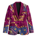 Personalized Brisbane Lions Blazer Aboriginal Pattern with Graffiti Style