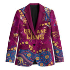 Personalized Brisbane Lions Blazer Aboriginal Pattern with Graffiti Style