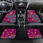 Personalized Brisbane Lions Car Mats Aboriginal Pattern with Graffiti Style