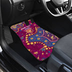 Personalized Brisbane Lions Car Mats Aboriginal Pattern with Graffiti Style
