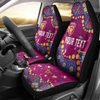 Personalized Brisbane Lions Car Seat Cover Aboriginal Pattern with Graffiti Style