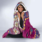 Personalized Brisbane Lions Hooded Blanket Aboriginal Pattern with Graffiti Style