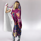 Personalized Brisbane Lions Hooded Blanket Aboriginal Pattern with Graffiti Style