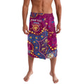 Personalized Brisbane Lions Lavalava Aboriginal Pattern with Graffiti Style
