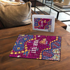 Personalized Brisbane Lions Puzzle Aboriginal Pattern with Graffiti Style