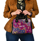 Personalized Brisbane Lions Shoulder Handbag Aboriginal Pattern with Graffiti Style