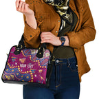 Personalized Brisbane Lions Shoulder Handbag Aboriginal Pattern with Graffiti Style