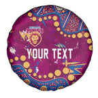 Personalized Brisbane Lions Spare Tire Cover Aboriginal Pattern with Graffiti Style