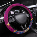 Brisbane Lions Steering Wheel Cover Aboriginal Pattern with Graffiti Style