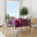 Personalized Brisbane Lions Tablecloth Aboriginal Pattern with Graffiti Style