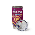 Personalized Brisbane Lions Tumbler Cup Aboriginal Pattern with Graffiti Style