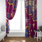 Personalized Brisbane Lions Window Curtain Aboriginal Pattern with Graffiti Style