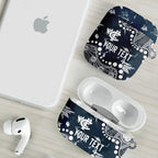 Personalized Carlton Blues AirPods Case Aboriginal Pattern with Graffiti Style