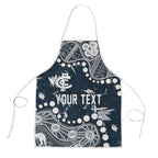 Personalized Carlton Blues Apron Aboriginal Pattern with Graffiti Style