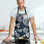 Personalized Carlton Blues Apron Aboriginal Pattern with Graffiti Style