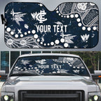 Personalized Carlton Blues Auto Sun Shade Aboriginal Pattern with Graffiti Style