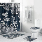 Personalized Carlton Blues Bathroom Set Aboriginal Pattern with Graffiti Style