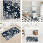 Personalized Carlton Blues Bathroom Set Aboriginal Pattern with Graffiti Style