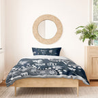 Personalized Carlton Blues Bedding Set Aboriginal Pattern with Graffiti Style