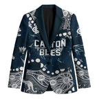 Personalized Carlton Blues Blazer Aboriginal Pattern with Graffiti Style