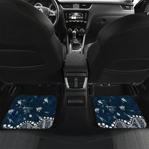 Personalized Carlton Blues Car Mats Aboriginal Pattern with Graffiti Style
