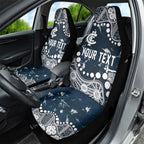 Personalized Carlton Blues Car Seat Cover Aboriginal Pattern with Graffiti Style