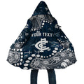 Personalized Carlton Blues Cloak Aboriginal Pattern with Graffiti Style