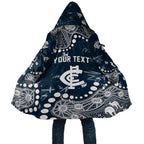 Personalized Carlton Blues Cloak Aboriginal Pattern with Graffiti Style