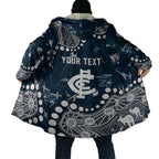 Personalized Carlton Blues Cloak Aboriginal Pattern with Graffiti Style