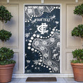 Personalized Carlton Blues Door Cover Aboriginal Pattern with Graffiti Style