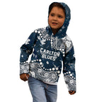 Personalized Carlton Blues Kid Hoodie Aboriginal Pattern with Graffiti Style