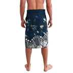 Personalized Carlton Blues Lavalava Aboriginal Pattern with Graffiti Style